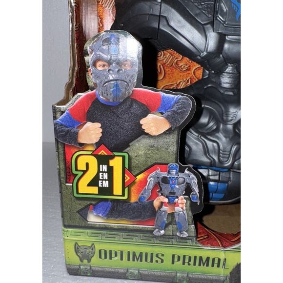 Transformers Rise Of The Beasts 2-In-1 OPTIMUS PRIMAL Role Play Mask Figure - Picture 6 of 9